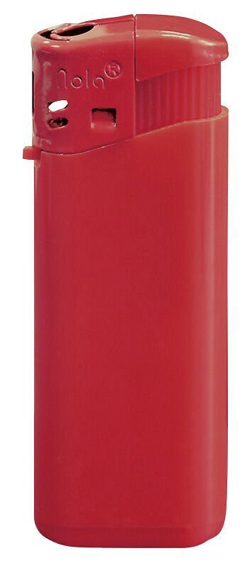 Nola 4 PIEZO lighter HC red refillable body HC red, cap red, pusher red
