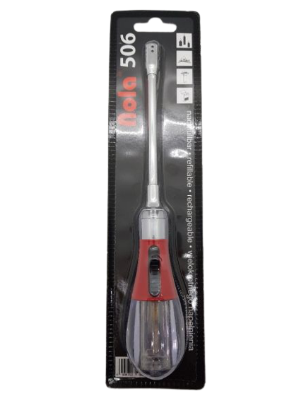 Metal lighter NOLA 506, piezo, refillable, screwdriver 