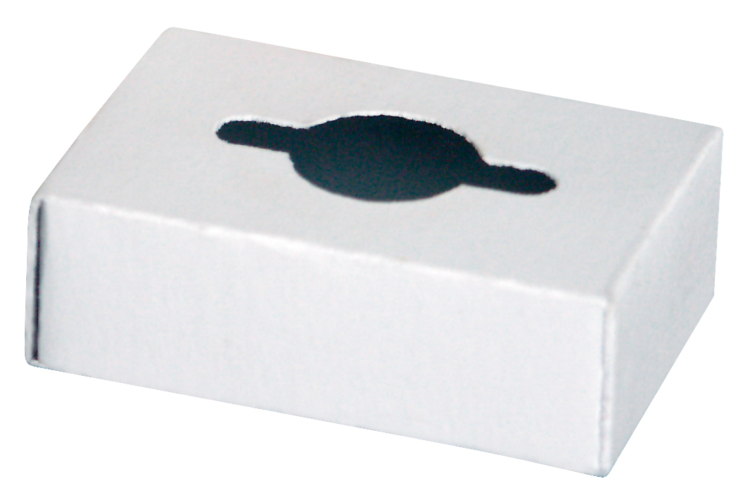 Pocketashtray, 56x52x17mm with matches box with alumnium coated inside